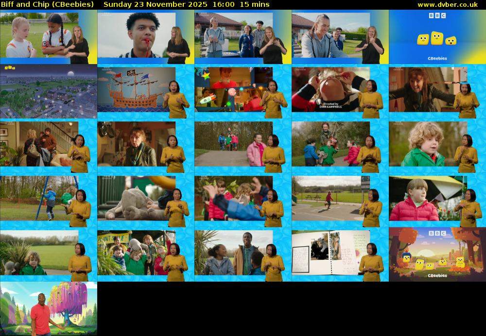 Biff and Chip (CBeebies) Sunday 23 November 2025 16:00 - 16:15