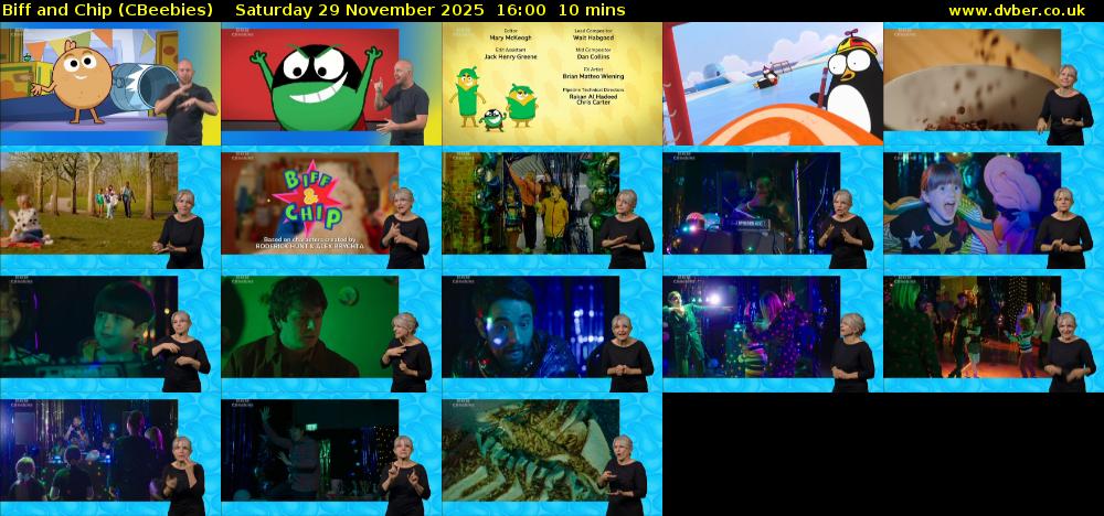 Biff and Chip (CBeebies) Saturday 29 November 2025 16:00 - 16:10