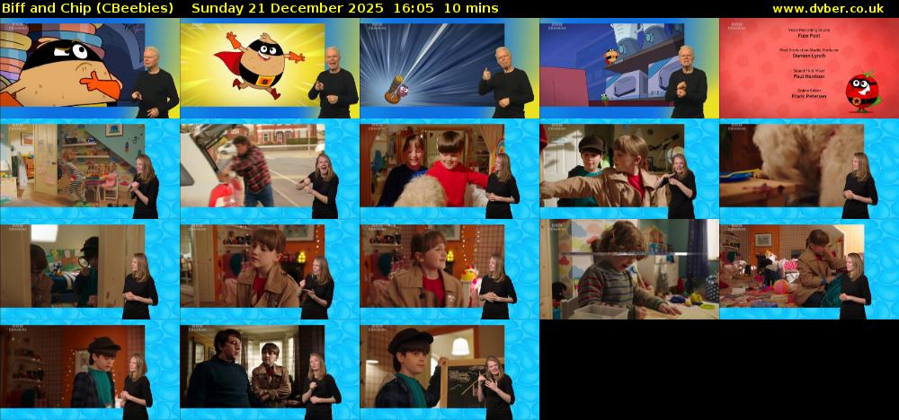 Biff and Chip (CBeebies) Sunday 21 December 2025 16:05 - 16:15