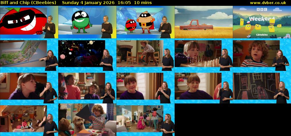 Biff and Chip (CBeebies) Sunday 4 January 2026 16:05 - 16:15
