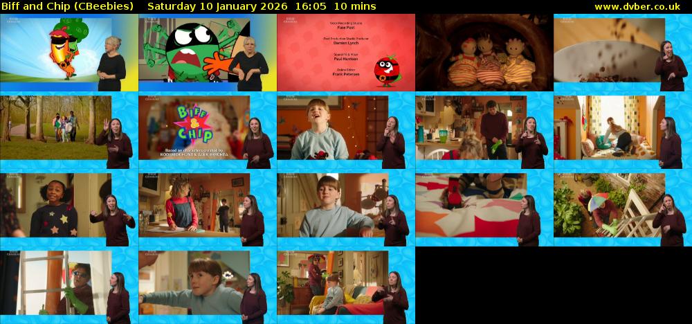 Biff and Chip (CBeebies) Saturday 10 January 2026 16:05 - 16:15