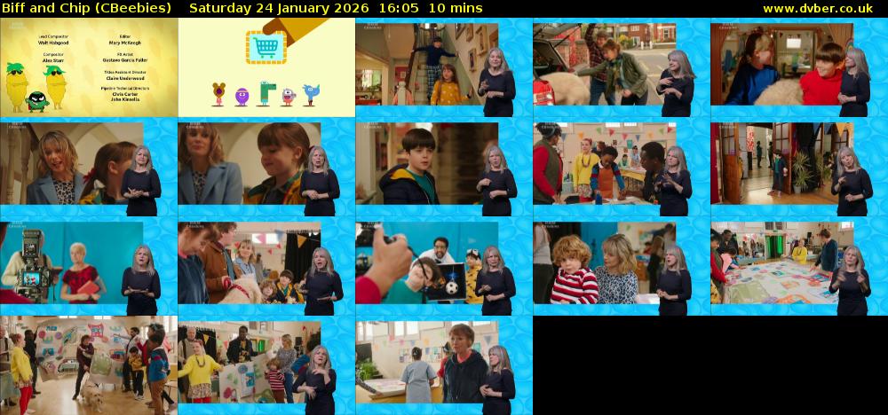 Biff and Chip (CBeebies) Saturday 24 January 2026 16:05 - 16:15