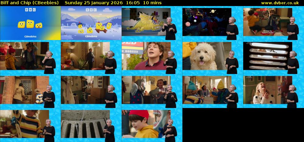 Biff and Chip (CBeebies) Sunday 25 January 2026 16:05 - 16:15