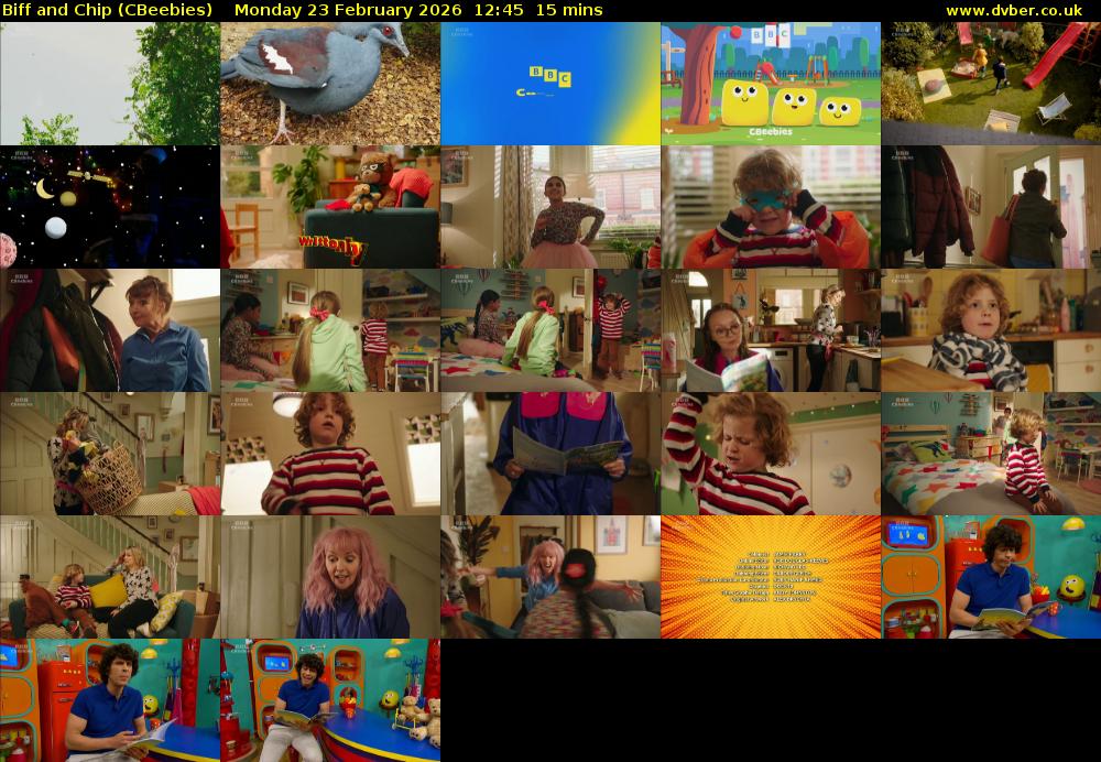 Biff and Chip (CBeebies) Monday 23 February 2026 12:45 - 13:00