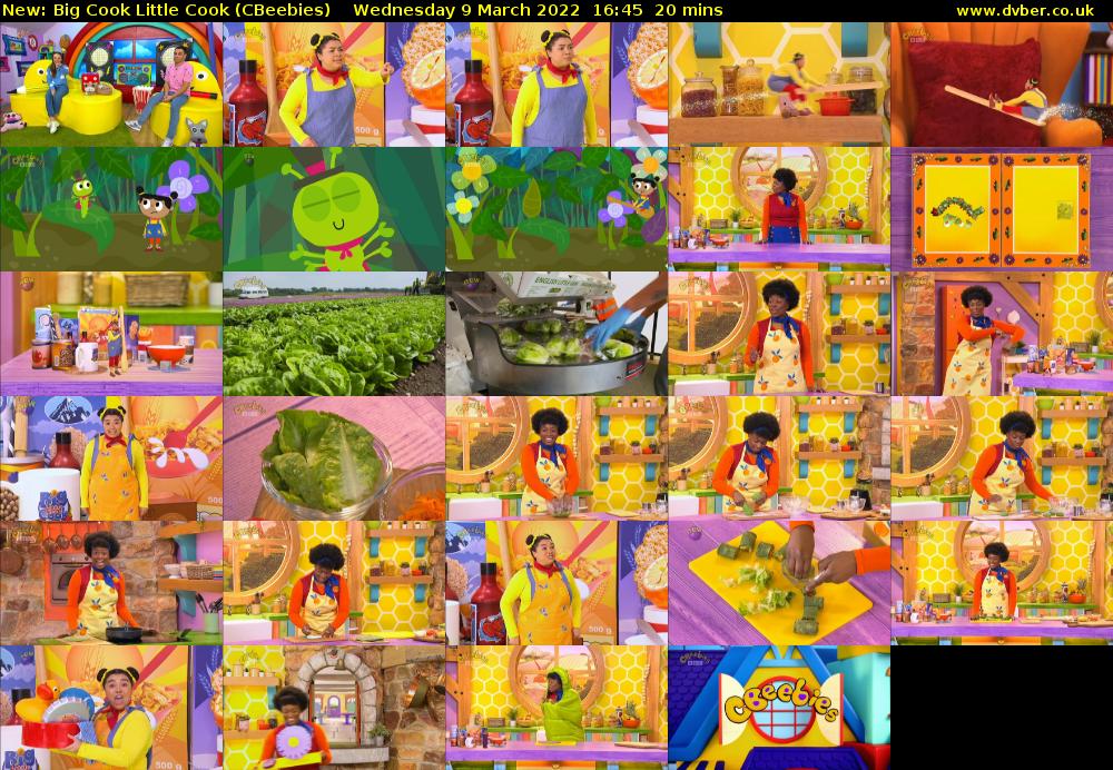 Big Cook Little Cook (CBeebies) Wednesday 9 March 2022 16:45 - 17:05