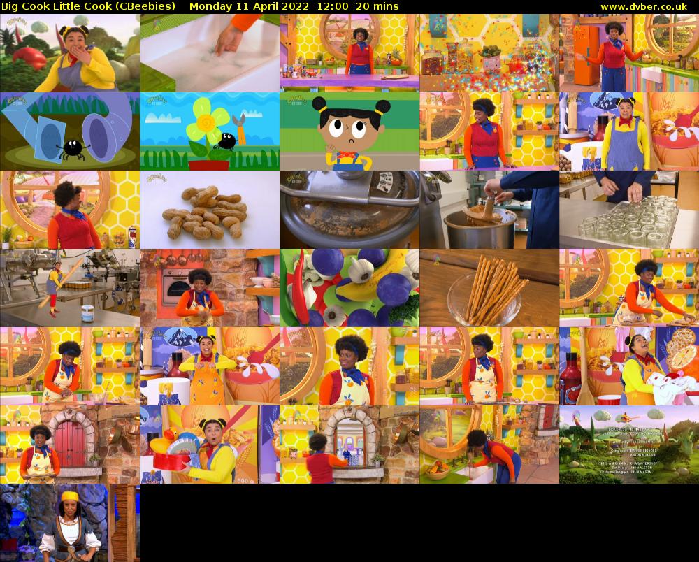 Big Cook Little Cook (CBeebies) Monday 11 April 2022 12:00 - 12:20