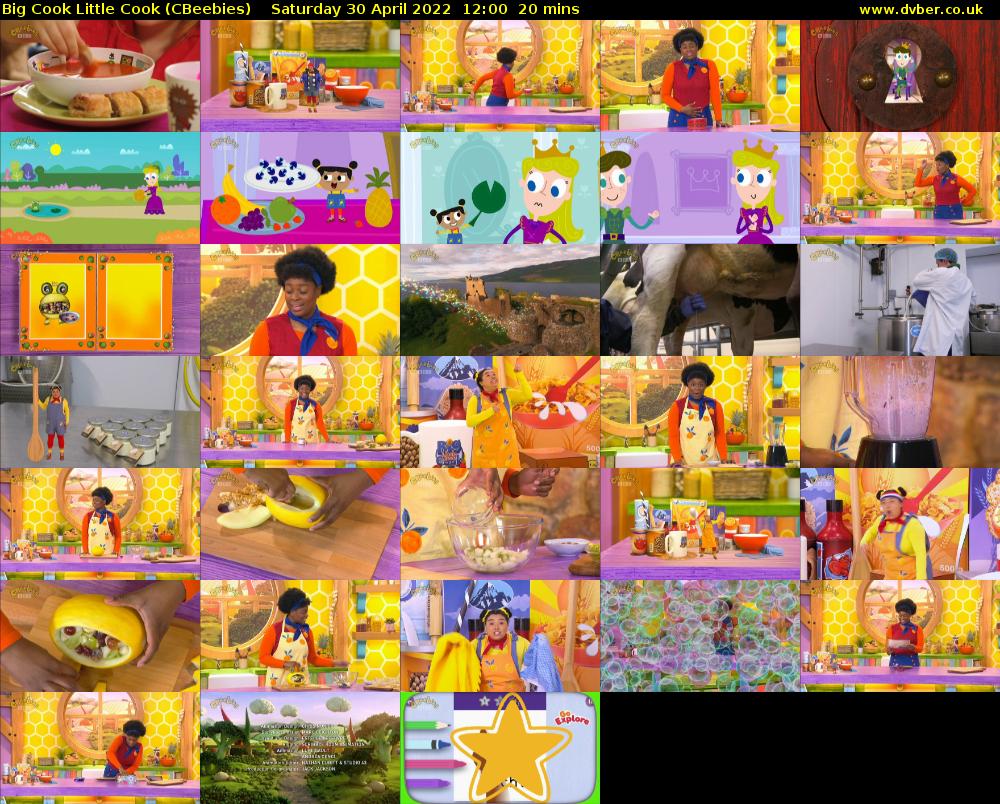 Big Cook Little Cook (CBeebies) Saturday 30 April 2022 12:00 - 12:20