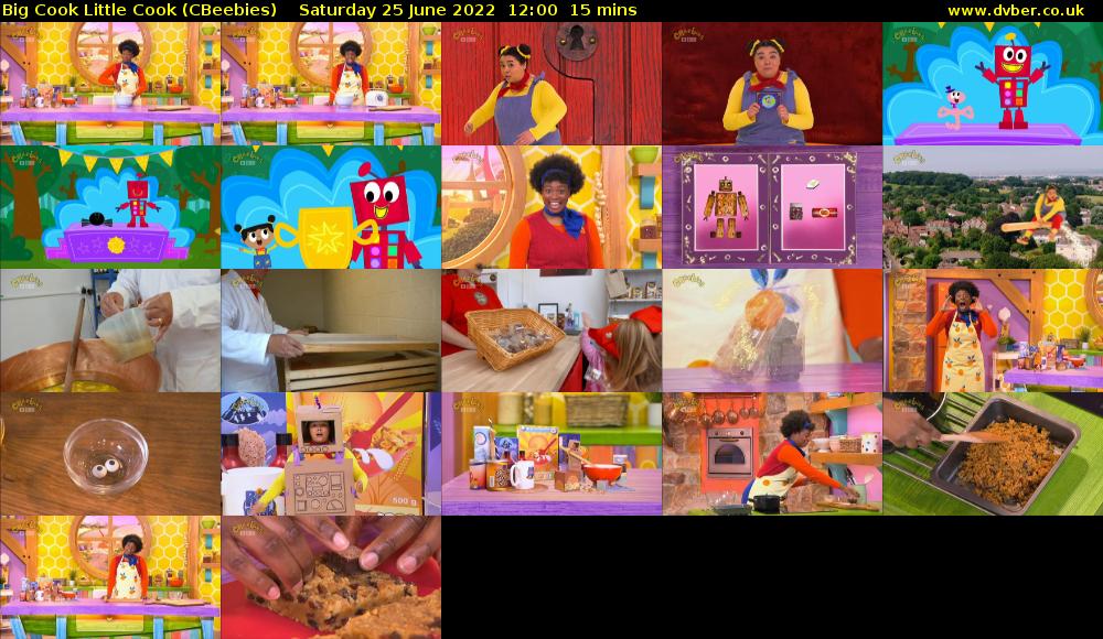 Big Cook Little Cook (CBeebies) Saturday 25 June 2022 12:00 - 12:15