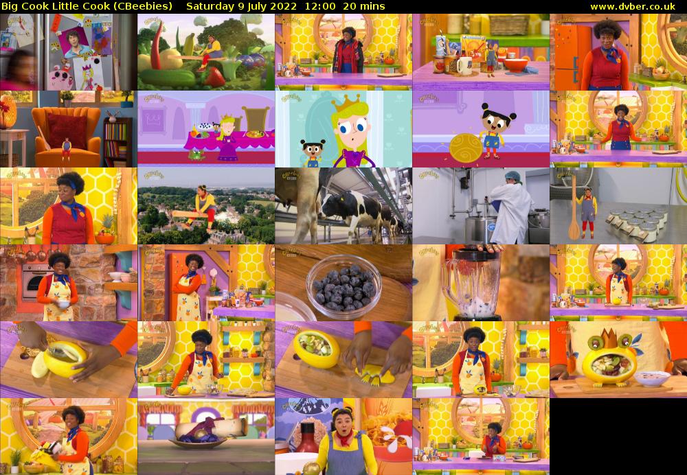 Big Cook Little Cook (CBeebies) Saturday 9 July 2022 12:00 - 12:20