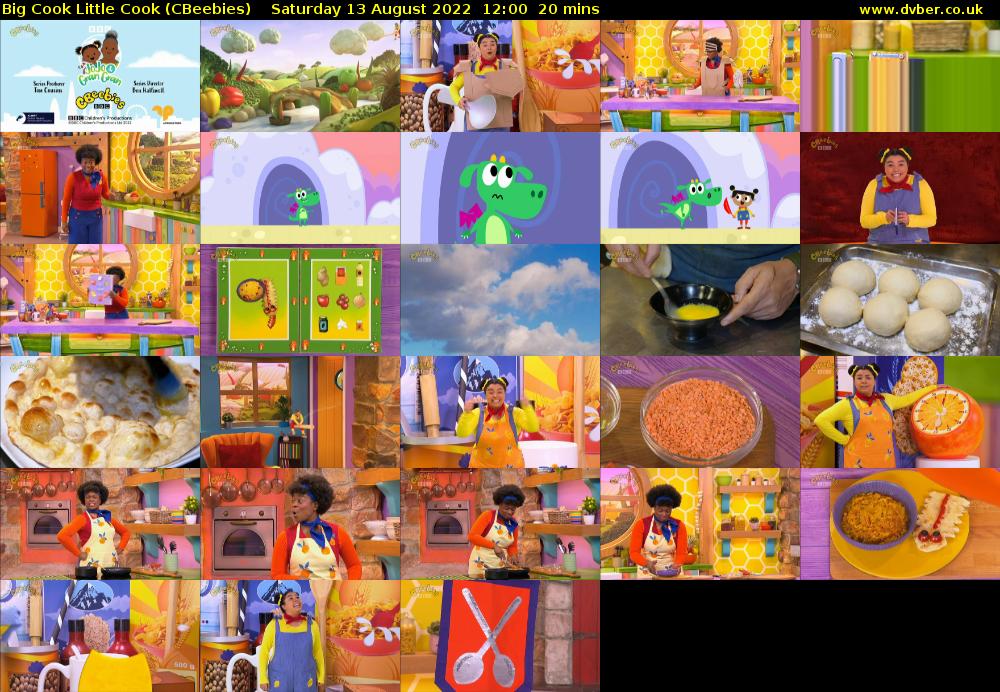 Big Cook Little Cook (CBeebies) Saturday 13 August 2022 12:00 - 12:20