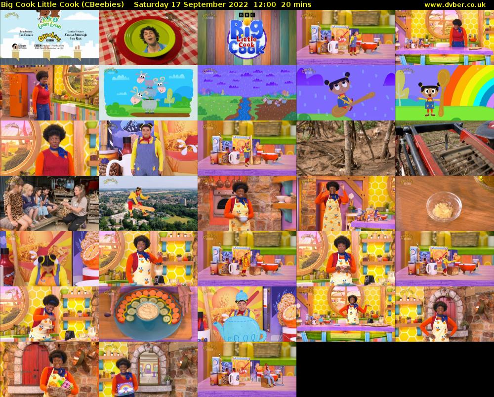 Big Cook Little Cook (CBeebies) Saturday 17 September 2022 12:00 - 12:20