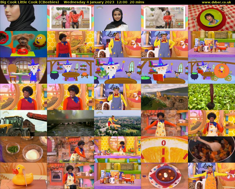 Big Cook Little Cook (CBeebies) - 2023-01-04-1200
