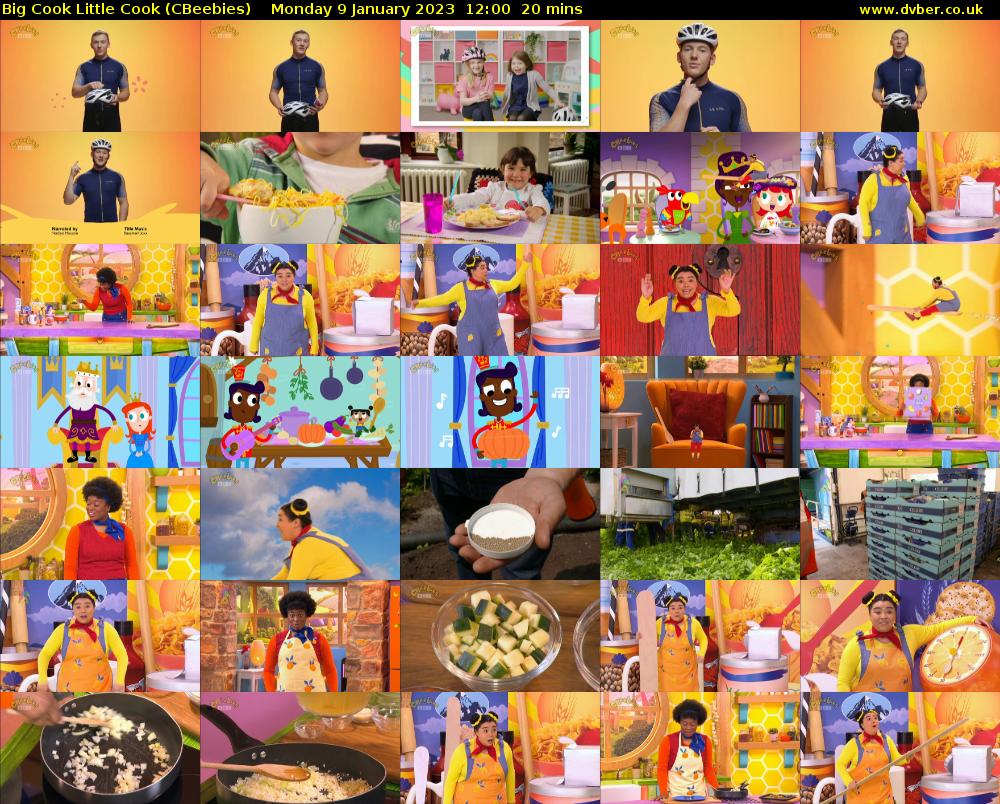 Big Cook Little Cook (CBeebies) Monday 9 January 2023 12:00 - 12:20