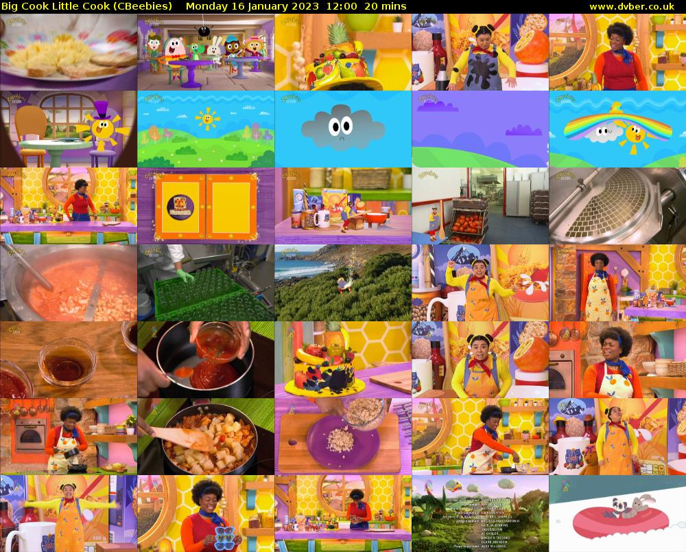 Big Cook Little Cook (CBeebies) Monday 16 January 2023 12:00 - 12:20