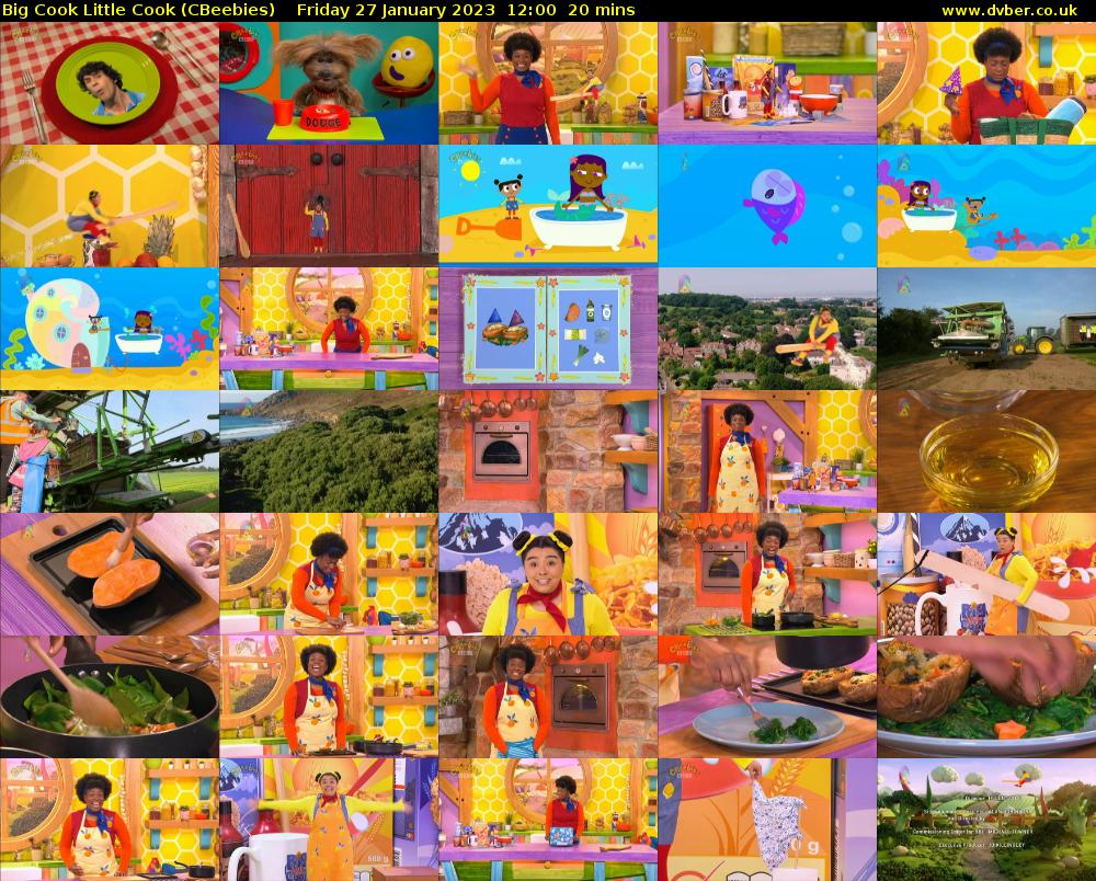 Big Cook Little Cook (CBeebies) Friday 27 January 2023 12:00 - 12:20