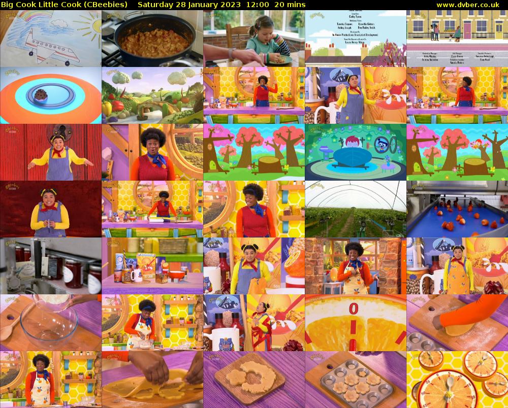 Big Cook Little Cook (CBeebies) Saturday 28 January 2023 12:00 - 12:20