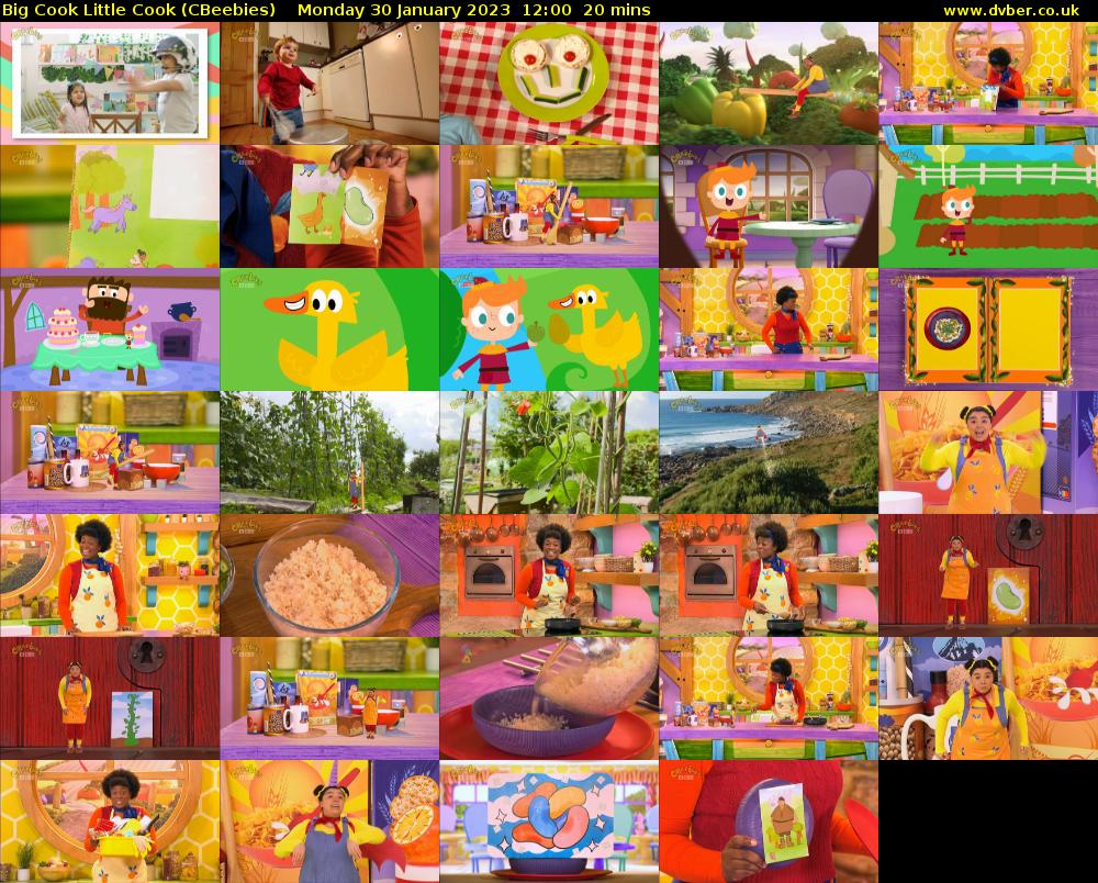 Big Cook Little Cook (CBeebies) Monday 30 January 2023 12:00 - 12:20