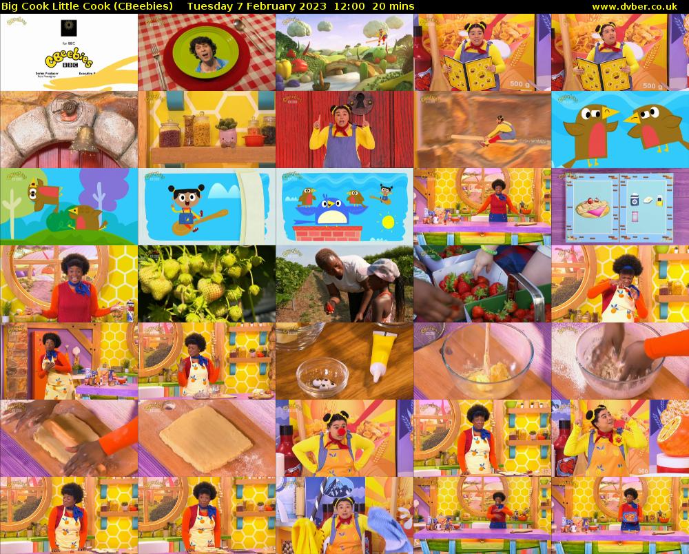 Big Cook Little Cook (CBeebies) Tuesday 7 February 2023 12:00 - 12:20