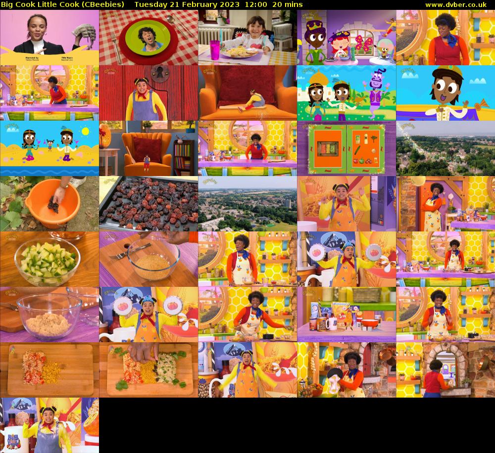 Big Cook Little Cook (CBeebies) Tuesday 21 February 2023 12:00 - 12:20