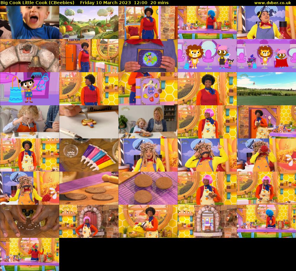 Big Cook Little Cook (CBeebies) Friday 10 March 2023 12:00 - 12:20
