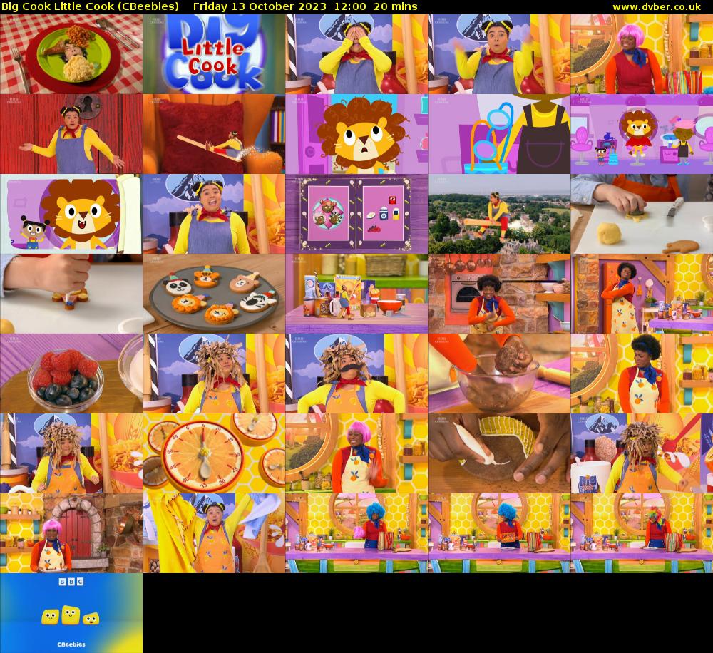 Big Cook Little Cook (CBeebies) Friday 13 October 2023 12:00 - 12:20