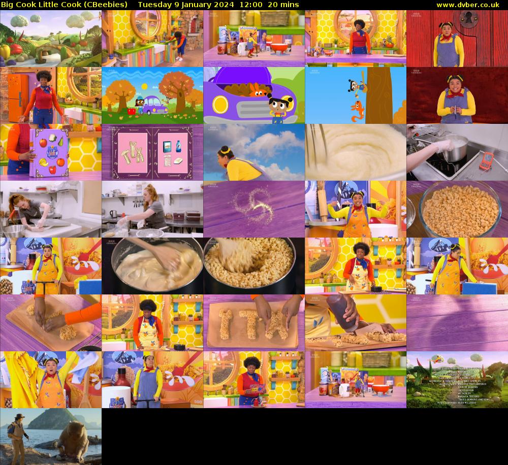 Big Cook Little Cook (CBeebies) Tuesday 9 January 2024 12:00 - 12:20