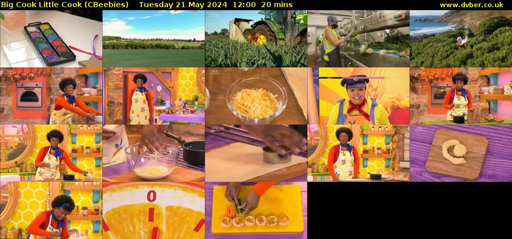 Big Cook Little Cook (CBeebies) Tuesday 21 May 2024 12:00 - 12:20