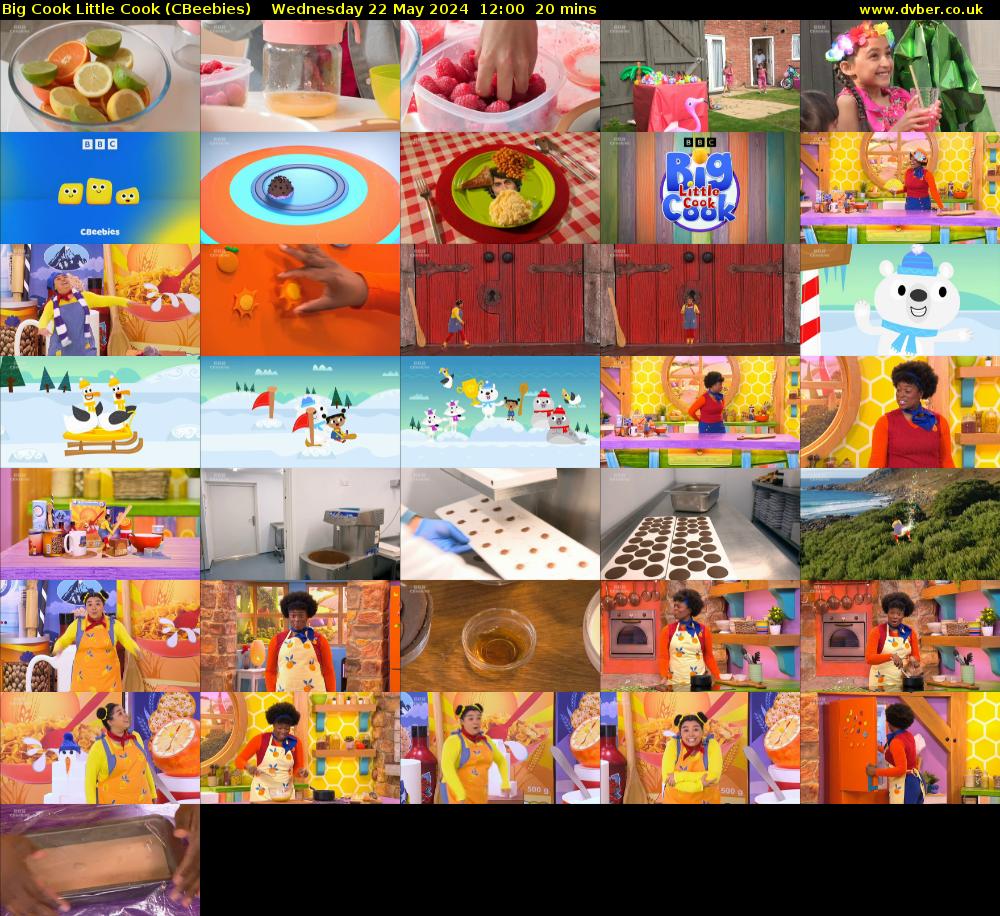Big Cook Little Cook (CBeebies) Wednesday 22 May 2024 12:00 - 12:20