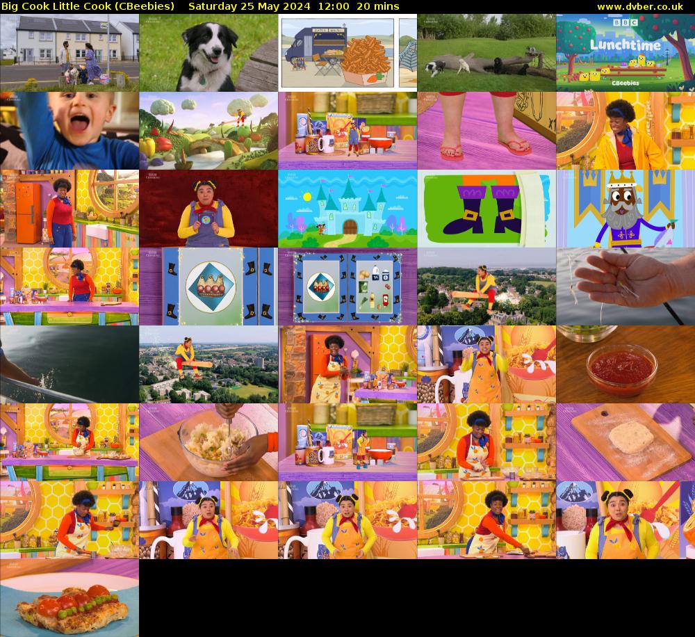 Big Cook Little Cook (CBeebies) Saturday 25 May 2024 12:00 - 12:20