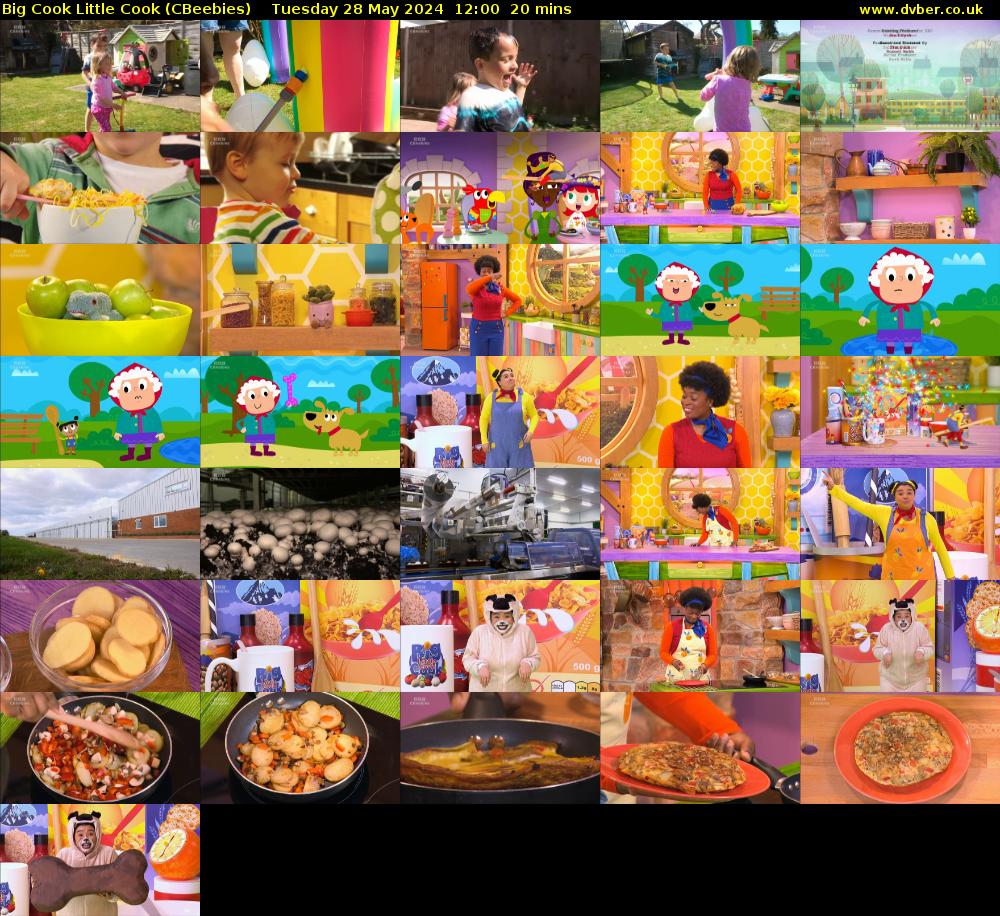 Big Cook Little Cook (CBeebies) Tuesday 28 May 2024 12:00 - 12:20