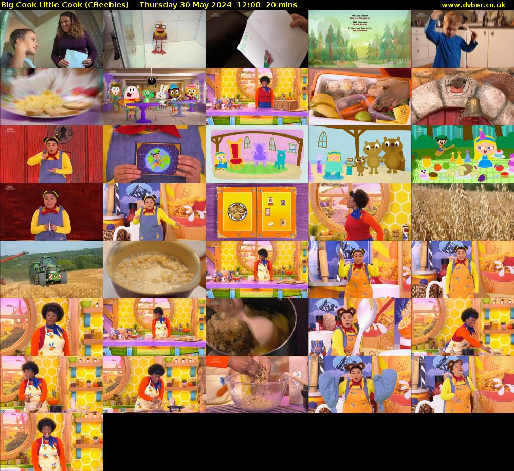 Big Cook Little Cook (CBeebies) Thursday 30 May 2024 12:00 - 12:20