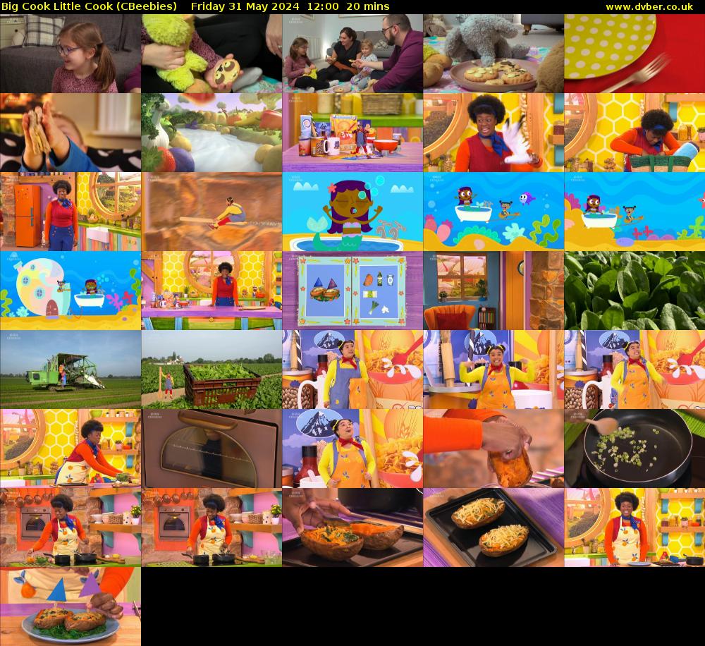 Big Cook Little Cook (CBeebies) Friday 31 May 2024 12:00 - 12:20