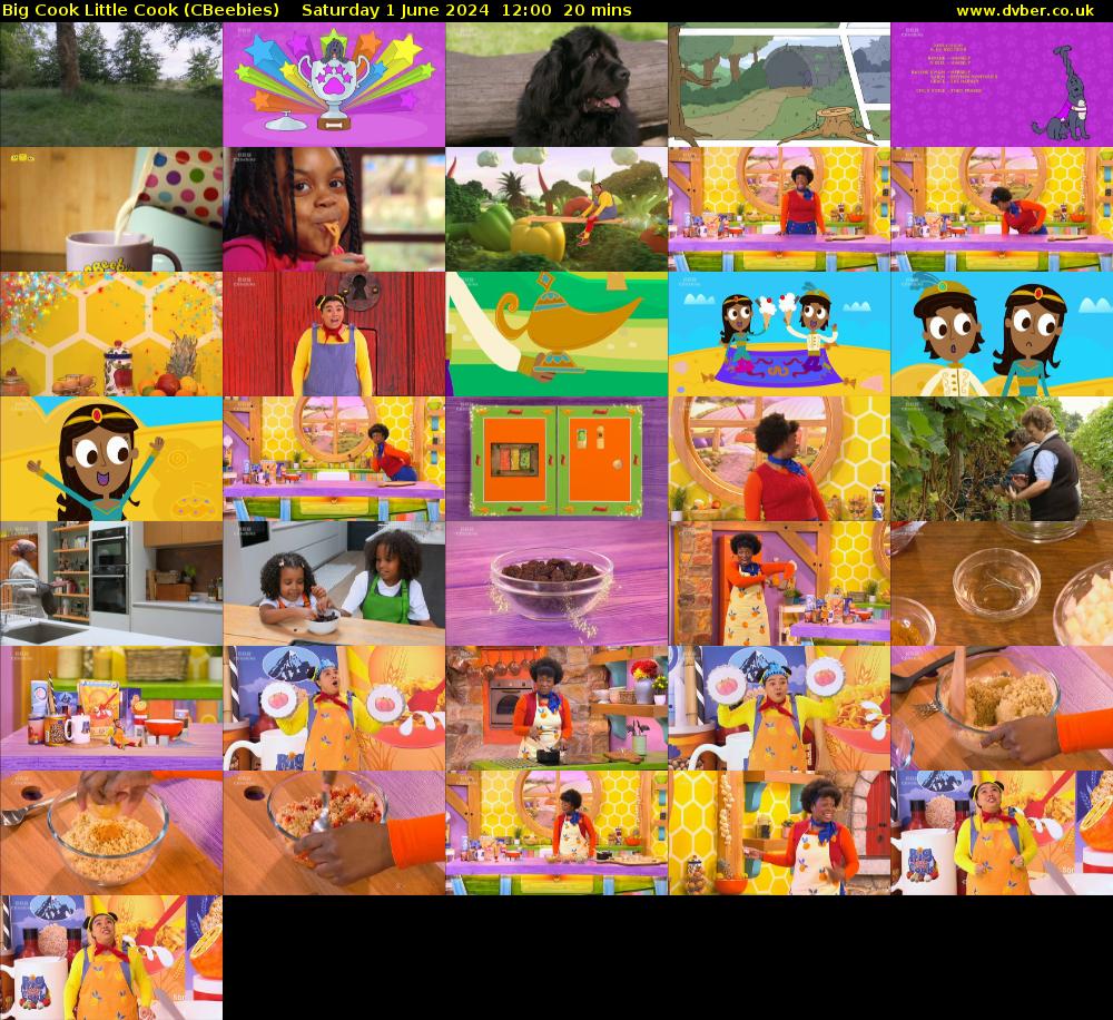 Big Cook Little Cook (CBeebies) Saturday 1 June 2024 12:00 - 12:20