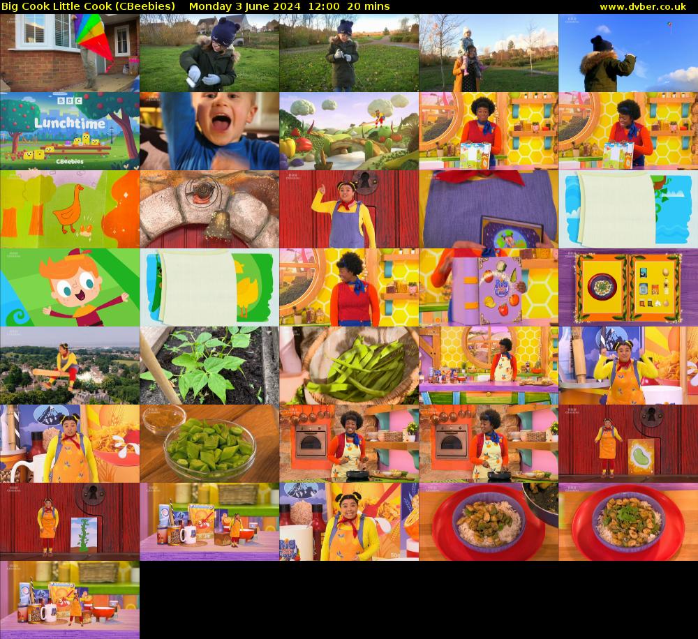 Big Cook Little Cook (CBeebies) Monday 3 June 2024 12:00 - 12:20