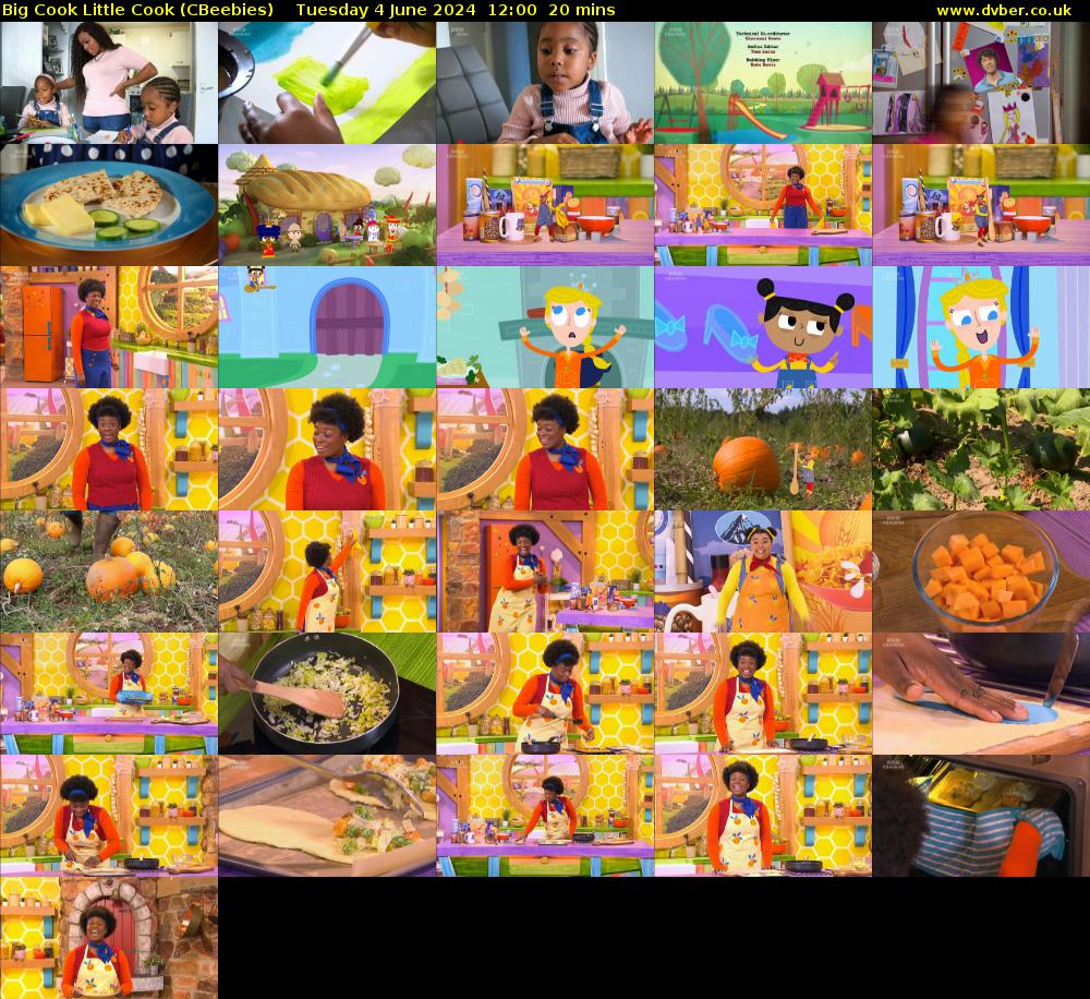 Big Cook Little Cook (CBeebies) Tuesday 4 June 2024 12:00 - 12:20