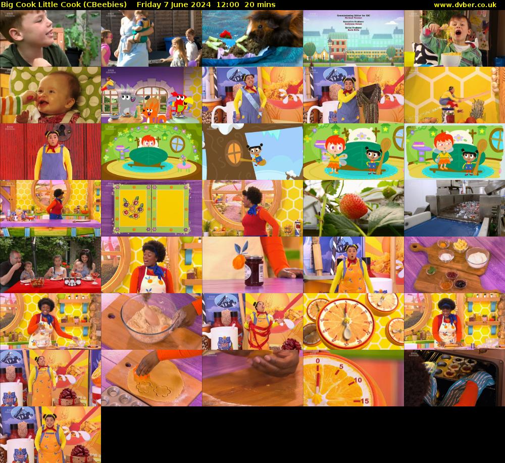 Big Cook Little Cook (CBeebies) Friday 7 June 2024 12:00 - 12:20