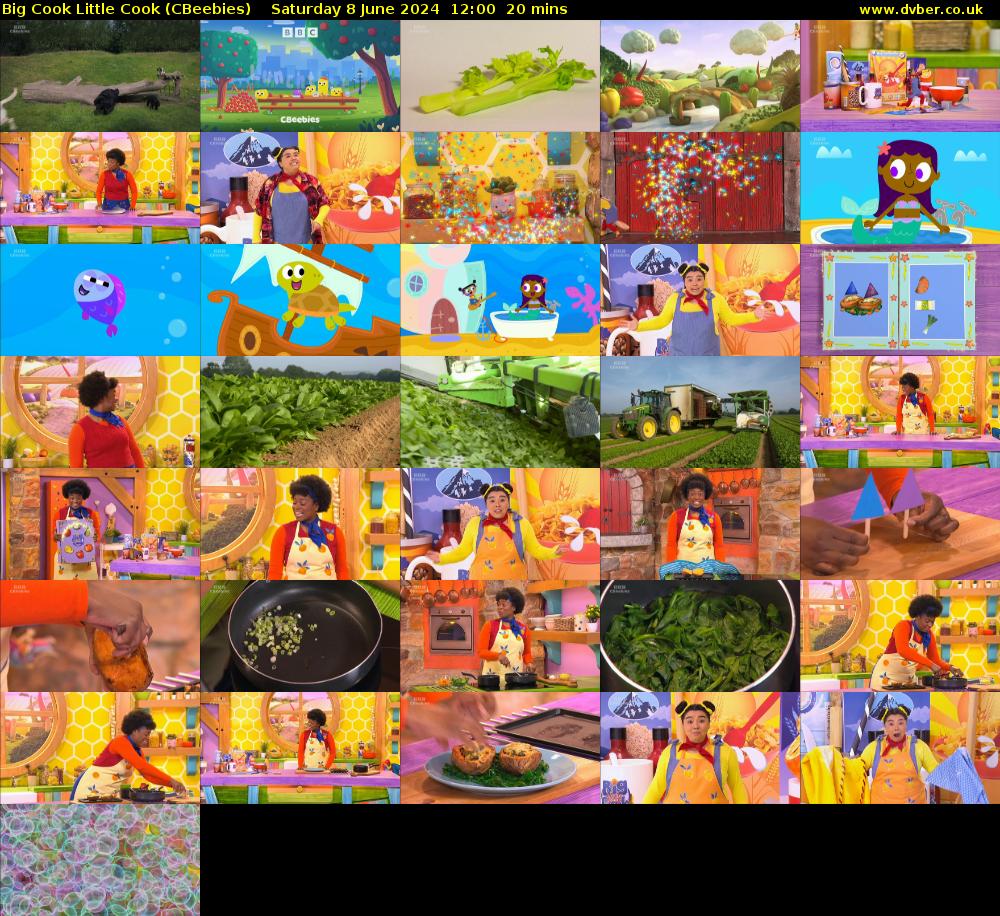 Big Cook Little Cook (CBeebies) Saturday 8 June 2024 12:00 - 12:20