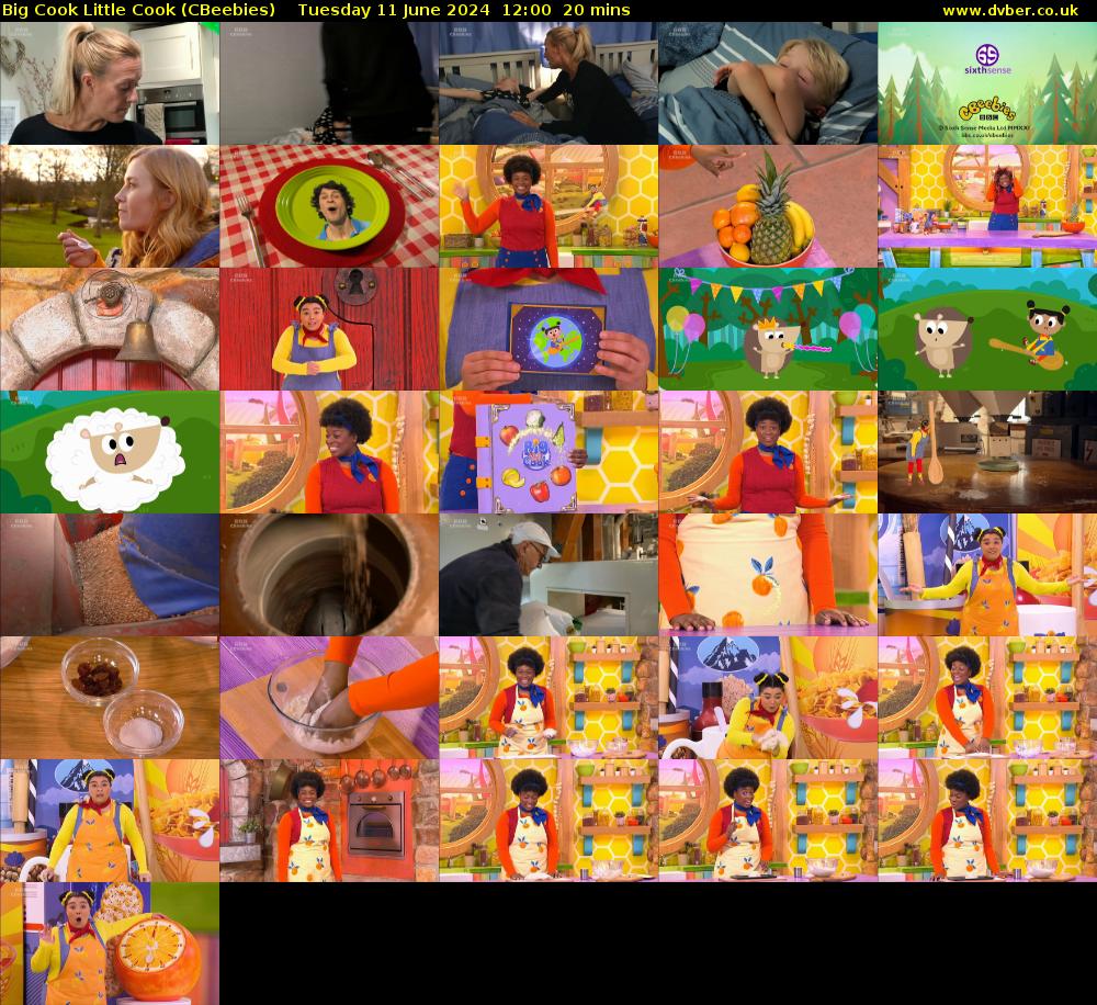 Big Cook Little Cook (CBeebies) Tuesday 11 June 2024 12:00 - 12:20