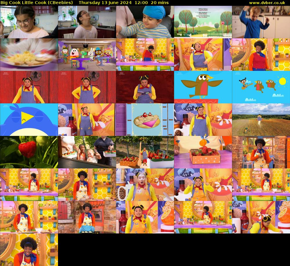 Big Cook Little Cook (CBeebies) Thursday 13 June 2024 12:00 - 12:20