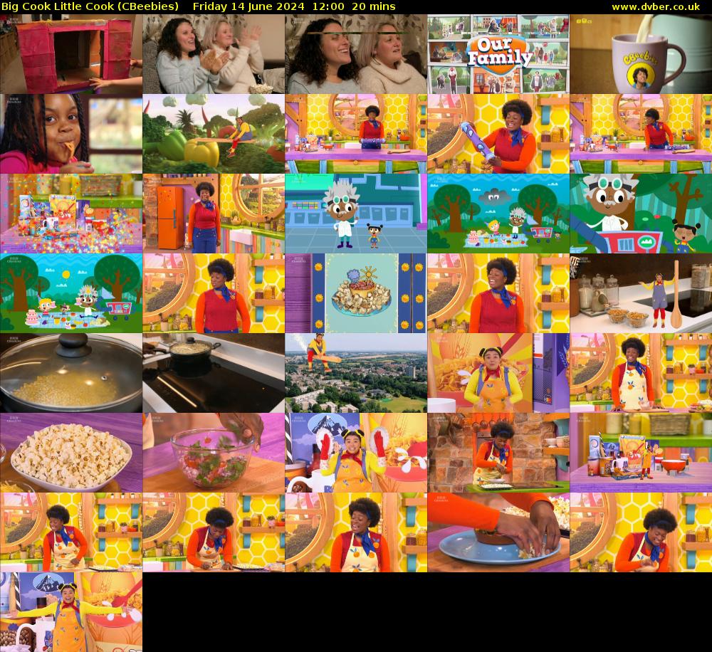 Big Cook Little Cook (CBeebies) Friday 14 June 2024 12:00 - 12:20