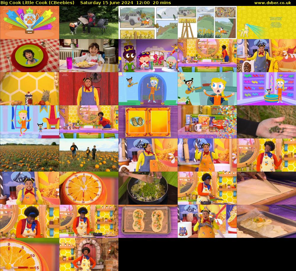 Big Cook Little Cook (CBeebies) Saturday 15 June 2024 12:00 - 12:20
