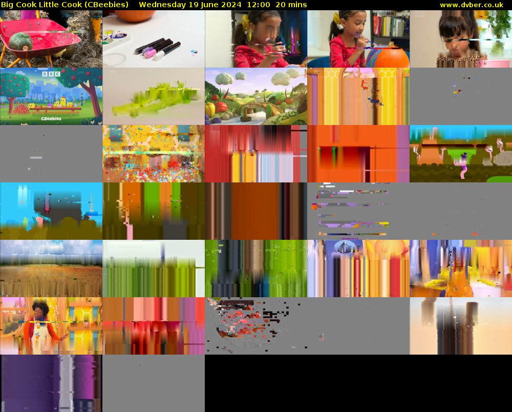 Big Cook Little Cook (CBeebies) Wednesday 19 June 2024 12:00 - 12:20