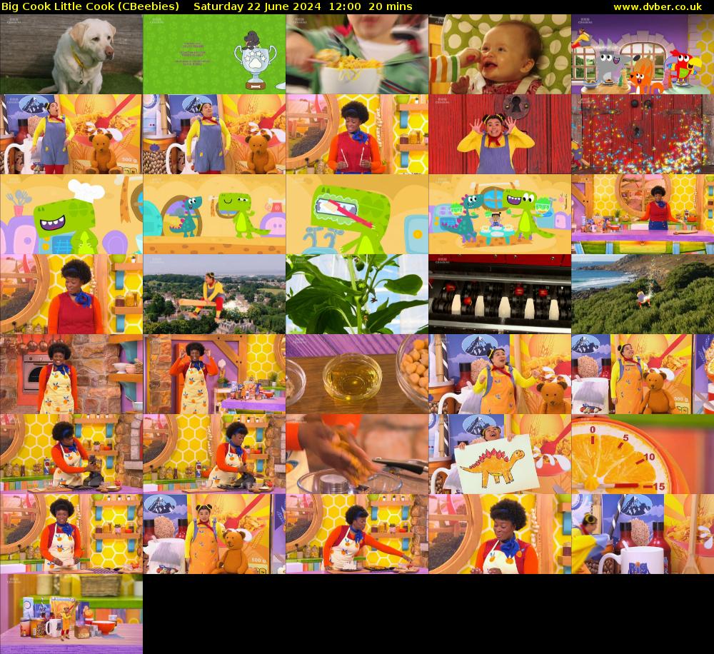 Big Cook Little Cook (CBeebies) Saturday 22 June 2024 12:00 - 12:20