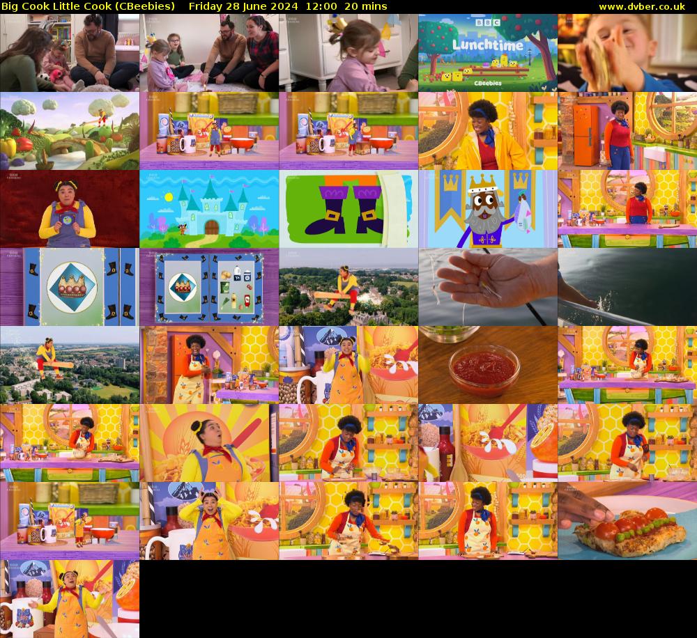 Big Cook Little Cook (CBeebies) Friday 28 June 2024 12:00 - 12:20