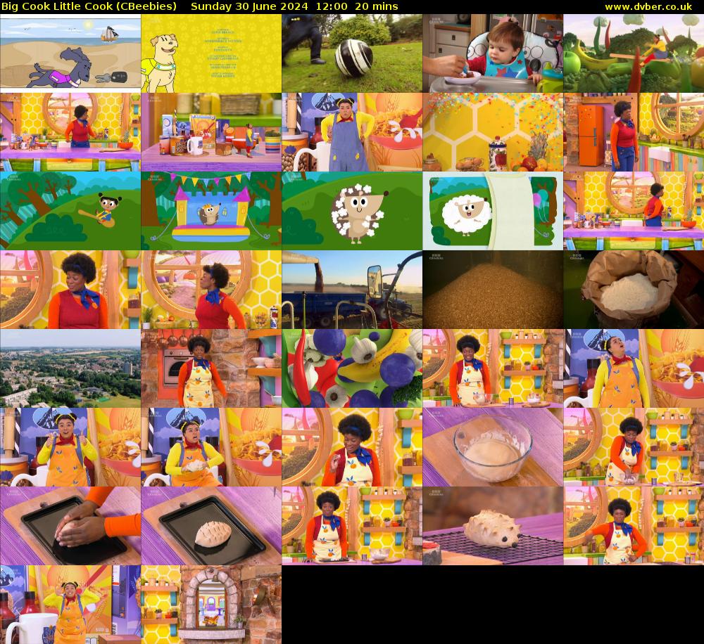 Big Cook Little Cook (CBeebies) Sunday 30 June 2024 12:00 - 12:20