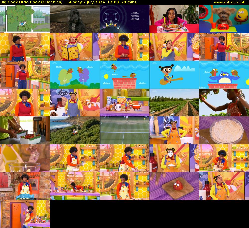 Big Cook Little Cook (CBeebies) Sunday 7 July 2024 12:00 - 12:20