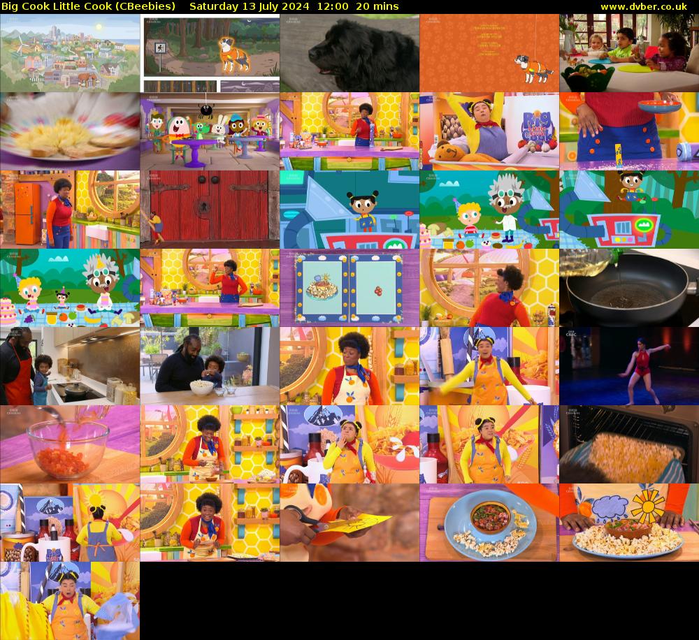 Big Cook Little Cook (CBeebies) Saturday 13 July 2024 12:00 - 12:20