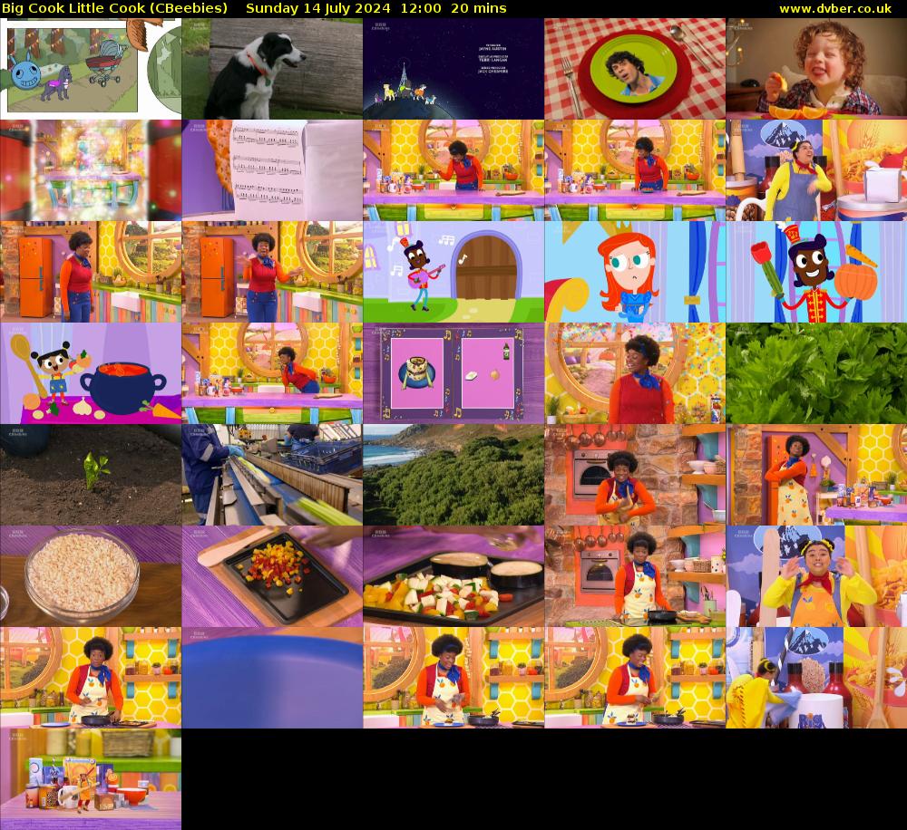 Big Cook Little Cook (CBeebies) Sunday 14 July 2024 12:00 - 12:20