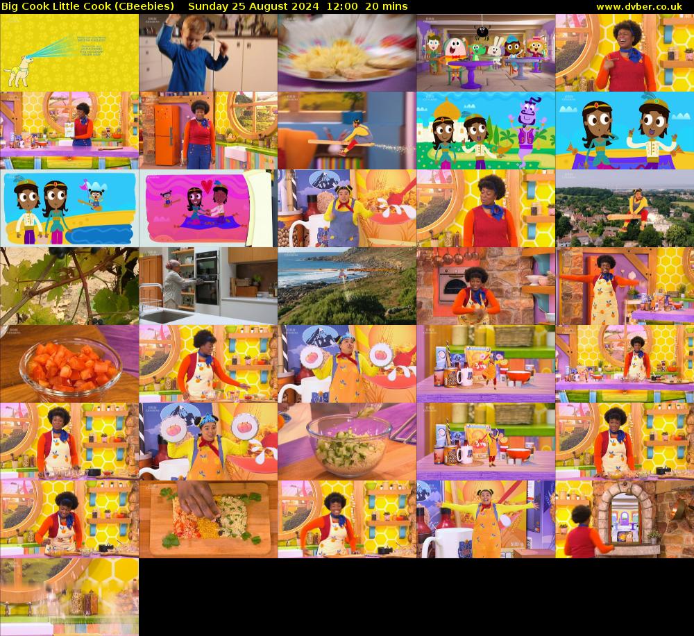 Big Cook Little Cook (CBeebies) Sunday 25 August 2024 12:00 - 12:20