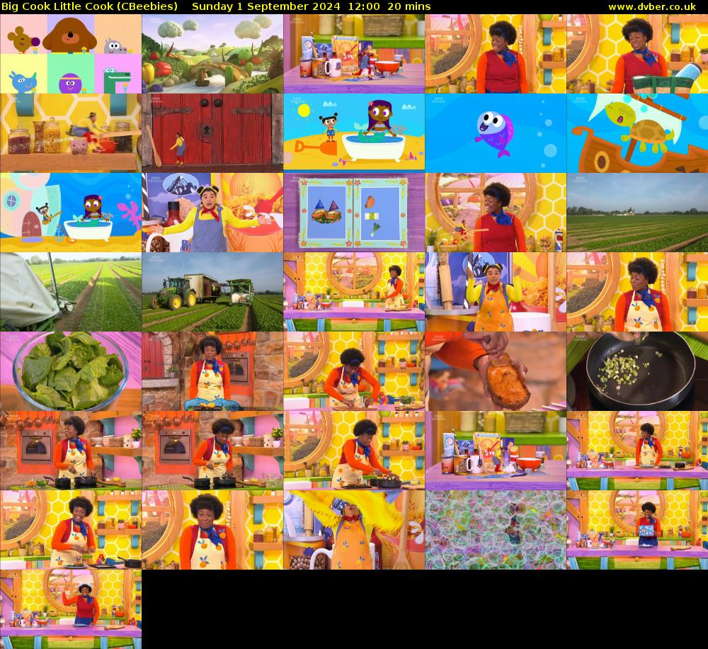 Big Cook Little Cook (CBeebies) Sunday 1 September 2024 12:00 - 12:20
